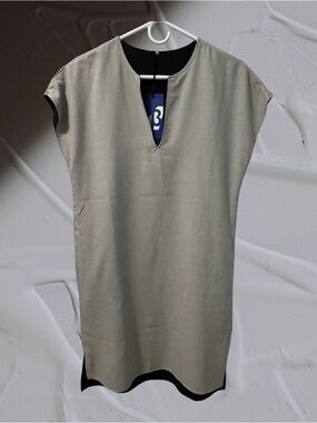 Betabrand Reversible Travel Dress - Black & Heather Grey - Size Small - NWT